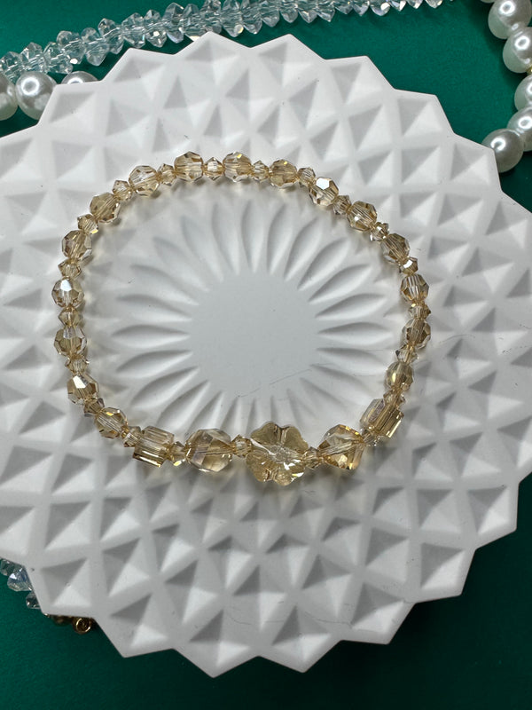 Golden Shadow Crystal Bracelet – Premium Austrian Beads