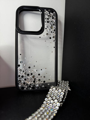 Black Noir – Crystal Embellished Phone Case