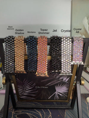 Crystal Embellished Smartwatch Straps – Premium Elegance