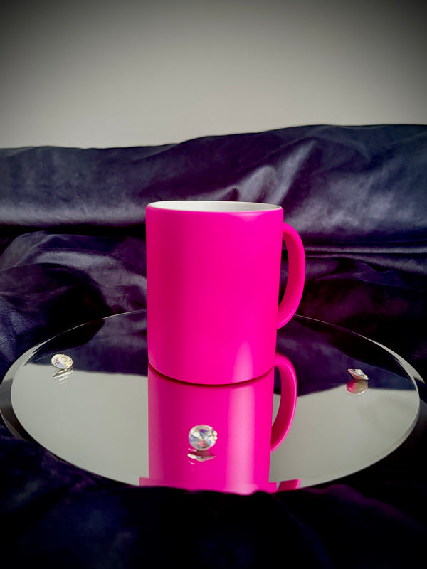 PREMIUM CRYSTALS Double Initial Neon Mugs – Personalized with Vibrant Elegance