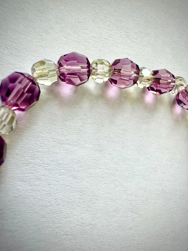 Iris & Silver Shade Crystal Bracelets – Premium Austrian Beads (Single or Set)