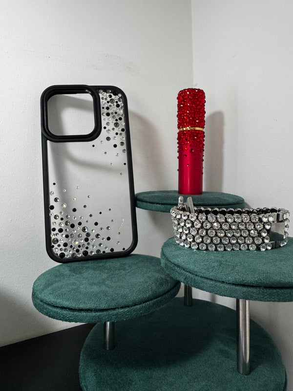 Black Noir – Crystal Embellished Phone Case