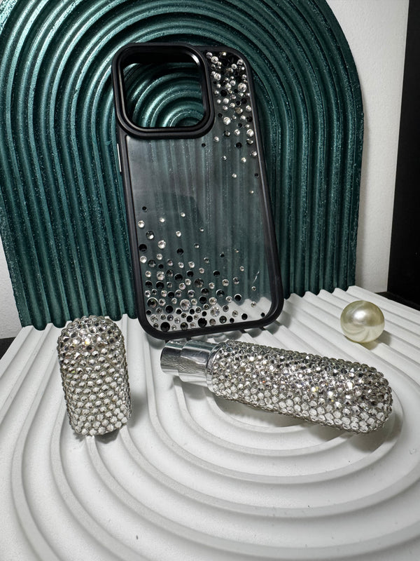 Black Noir – Crystal Embellished Phone Case