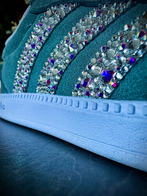Glam Crystal Sneakers – Custom Hand-Embellished Statement Shoes