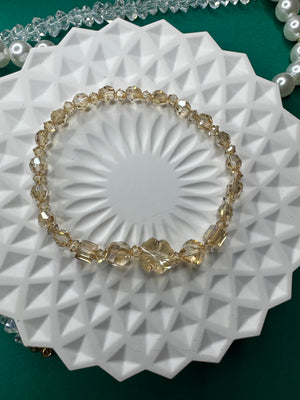 Golden Shadow Crystal Bracelet – Premium Austrian Beads