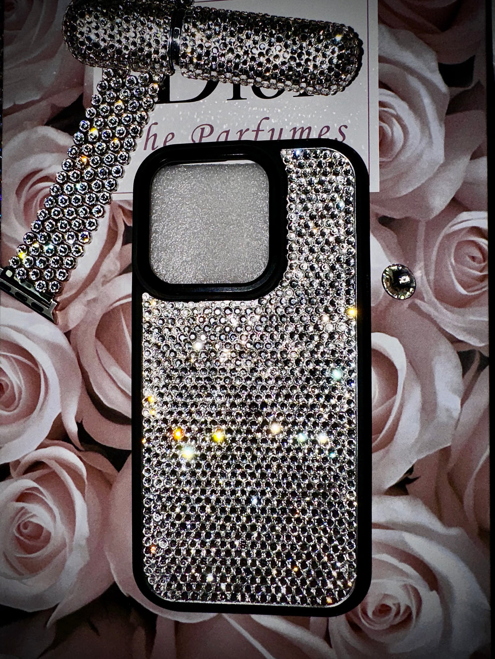 GLAM ON A DIME Full Cover Crystal Case (ONE SIZE CRYSTALS)