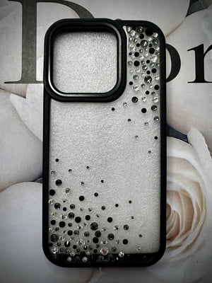 Black Noir – Crystal Embellished Phone Case