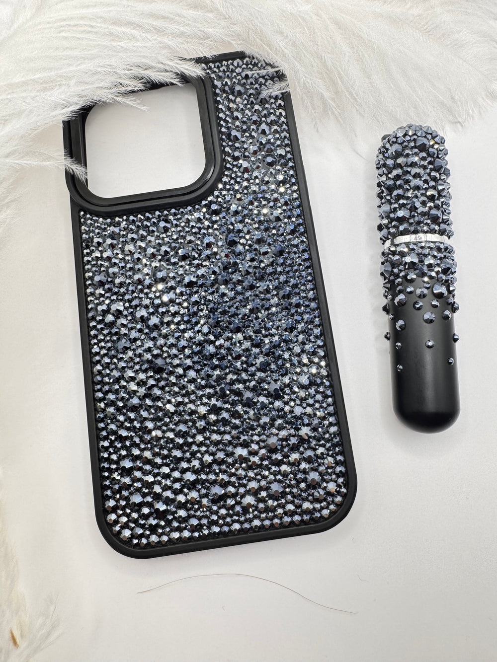 Glam on a Dime Hematite Gift Set – Budget Friendly Luxury | Hematite Crystal Jewellery + 5ml Perfume Atomiser | Affordable Glam Gift for Her