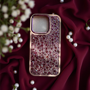 Glam on a Dime Rose Luxe Crystal Phone Case – Custom Made with Estella Crystals in Pink, Rose & Fuchsia | Handmade Luxury Sparkle
