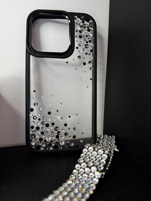 Black Noir – Crystal Embellished Phone Case
