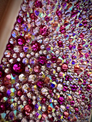 Glam on a Dime Rose Luxe Crystal Phone Case – Custom Made with Estella Crystals in Pink, Rose & Fuchsia | Handmade Luxury Sparkle