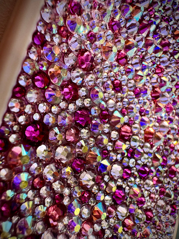 Glam on a Dime Rose Luxe Crystal Phone Case – Custom Made with Estella Crystals in Pink, Rose & Fuchsia | Handmade Luxury Sparkle