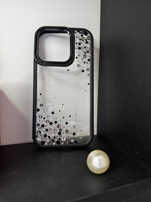 Black Noir – Crystal Embellished Phone Case