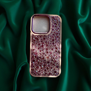 Glam on a Dime Rose Luxe Crystal Phone Case – Custom Made with Estella Crystals in Pink, Rose & Fuchsia | Handmade Luxury Sparkle