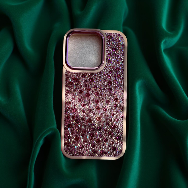 Glam on a Dime Rose Luxe Crystal Phone Case – Custom Made with Estella Crystals in Pink, Rose & Fuchsia | Handmade Luxury Sparkle