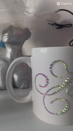 Single Crystal Initial Mug