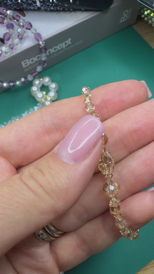 Golden Shadow Crystal Bracelet – Premium Austrian Beads