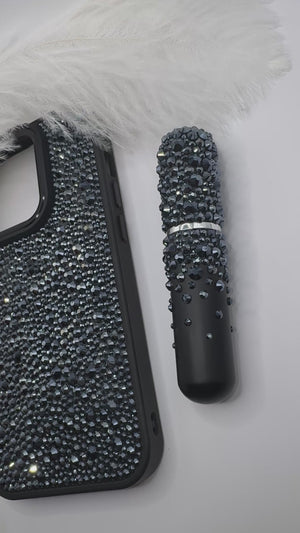 Glam on a Dime Hematite Gift Set – Budget Friendly Luxury | Hematite Crystal Jewellery + 5ml Perfume Atomiser | Affordable Glam Gift for Her